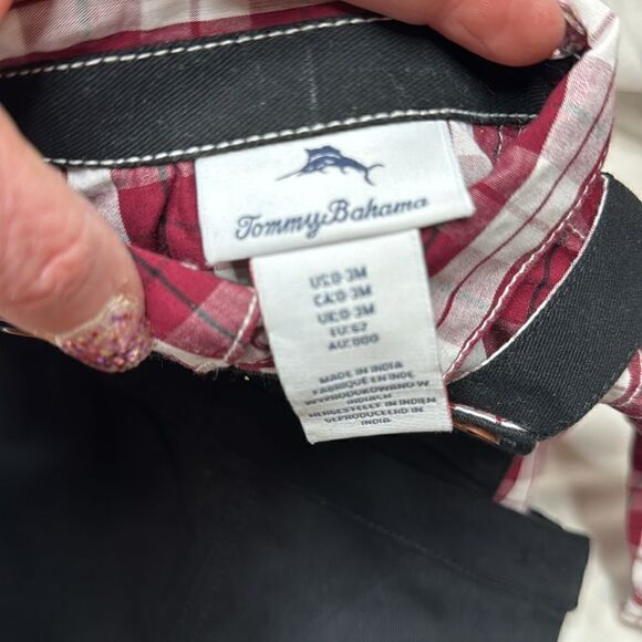 Tommy Bahama 2 Piece Plaid Overall Set. Size 3 Months. - Picture 4 of 8